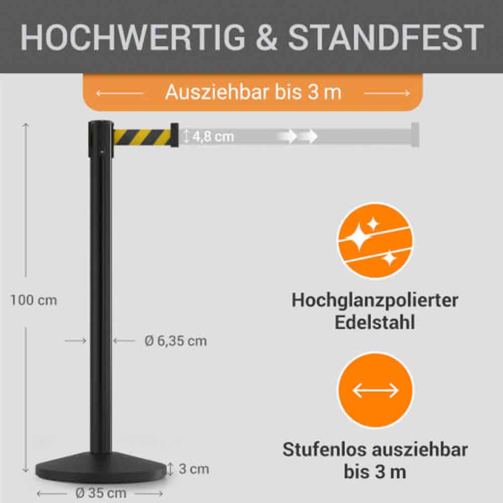 Gurtpfosten 4er Sparset - aus hochwertigem Metall - in 7 Ausführungen