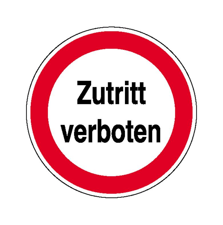 Verbotsschild - Betriebskennzeichnung - Zutritt verboten