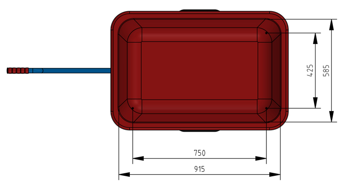 Handwagen mit Kunststoffmulde - Luft-Bereifung - in 2 Größen - Tragkraft 200 kg