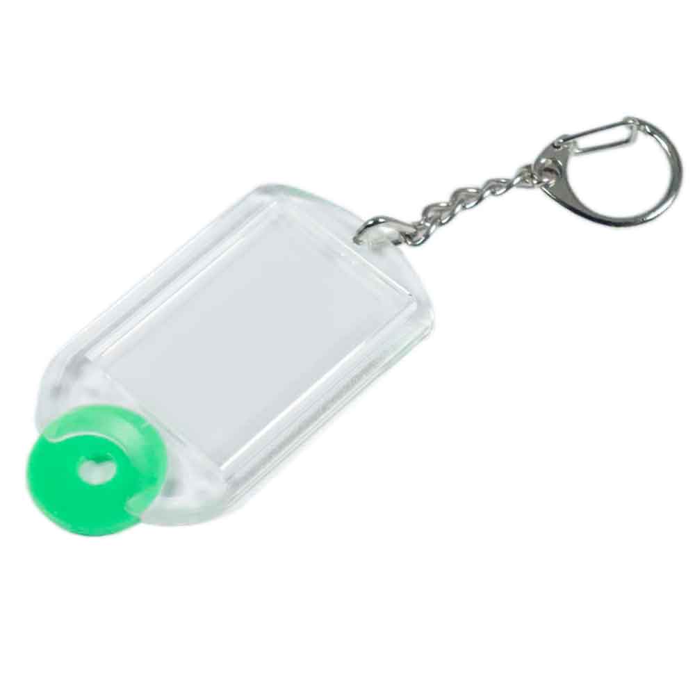 Acryl-Schlüsselanhänger - mit Einkaufswagenchip - 2 Einlagenmaße