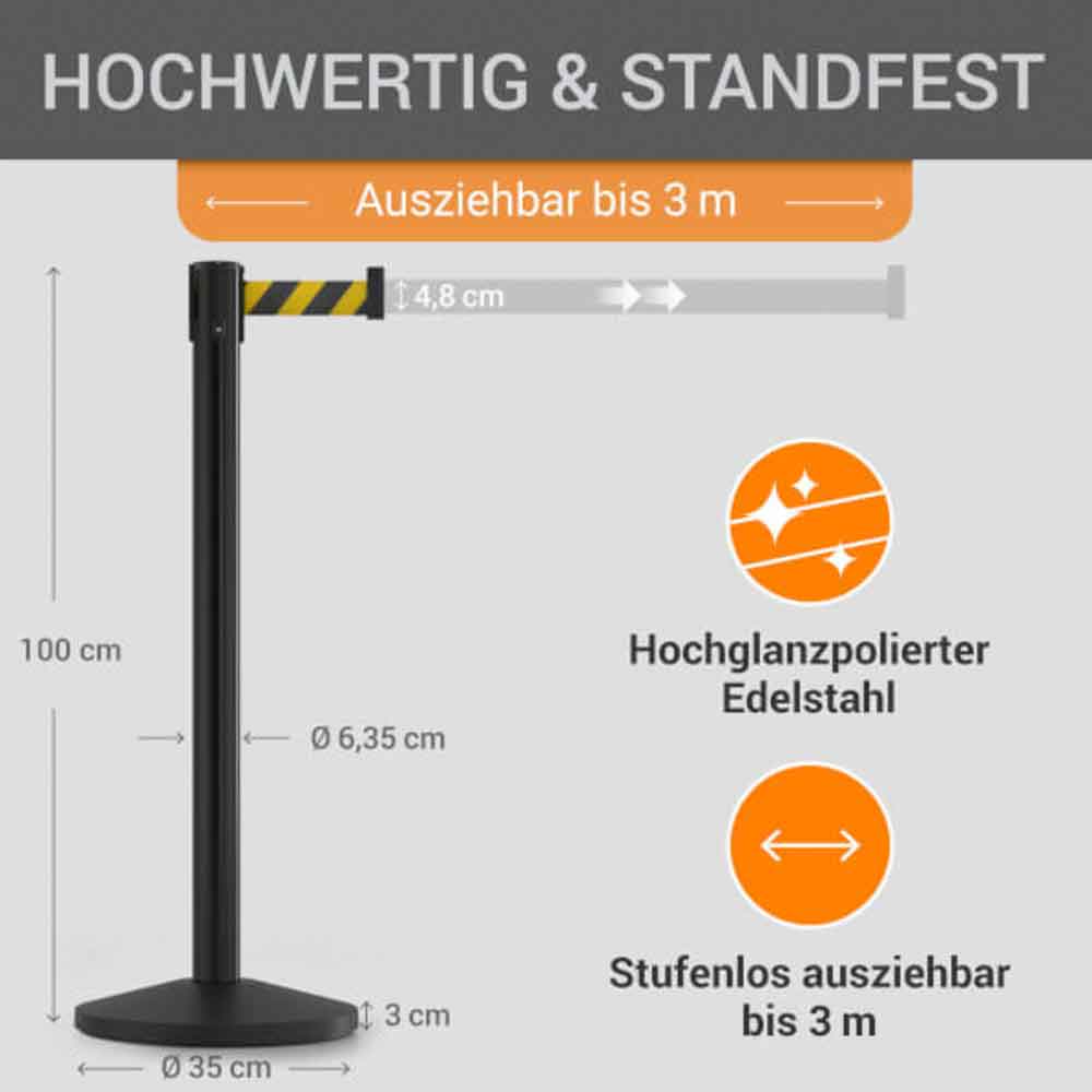 Gurtpfosten 2er Sparset - aus hochwertigem Metall - in 7 Ausführungen