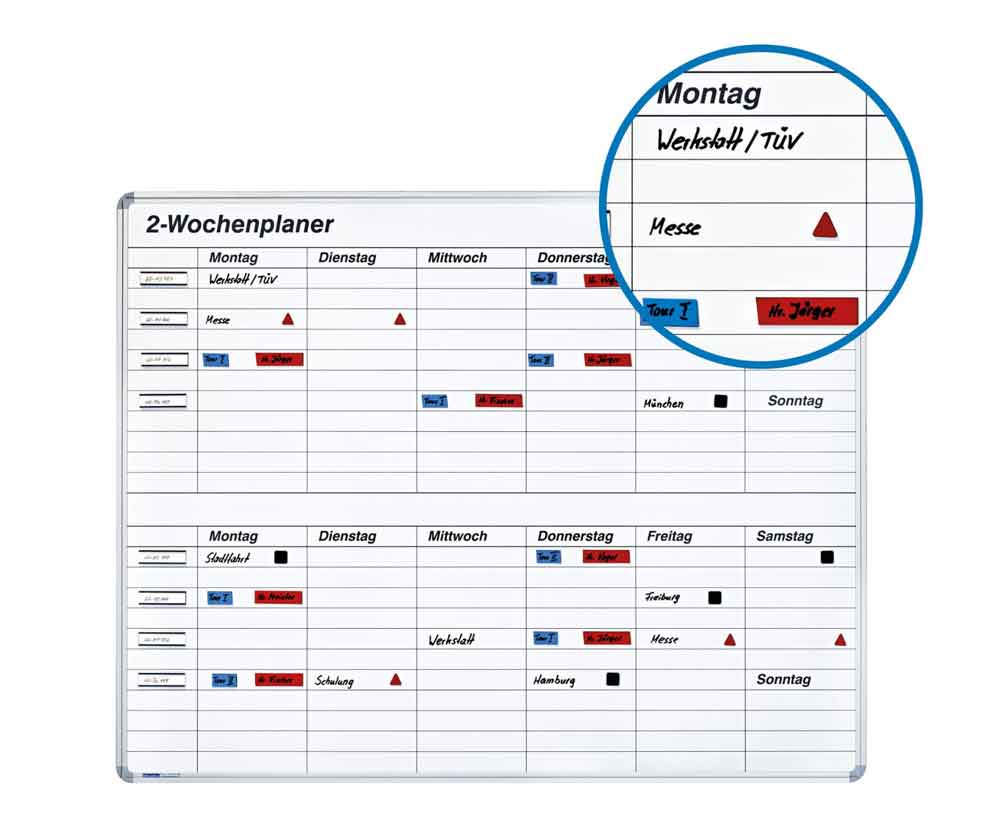 Zwei-Wochenplaner - Tafelgröße B 1120 x H 880 mm