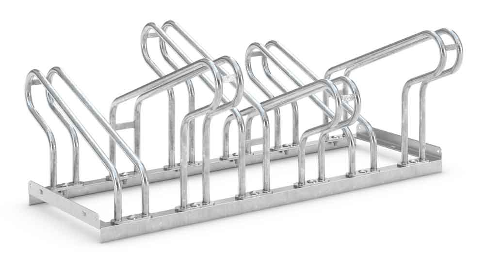 Fahrrad-Anlehnparker 2000 BF - Radabstand 390 mm - zweiseitig - 6 verschiedene Breiten