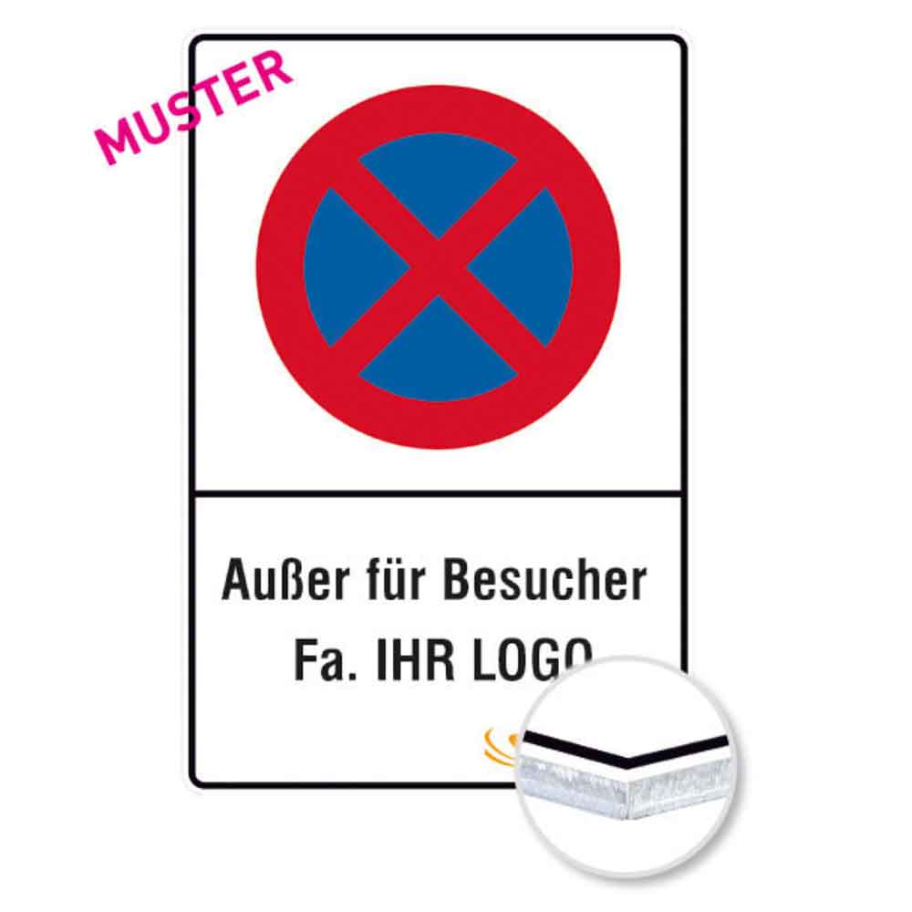 Individuelles Parkplatzschild - mit Ihrem Logo/Text