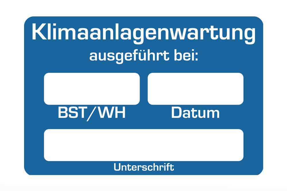 Kundendienst-Aufkleber - für Landmaschinensparte - mit unterschiedlichen Hinweistexten