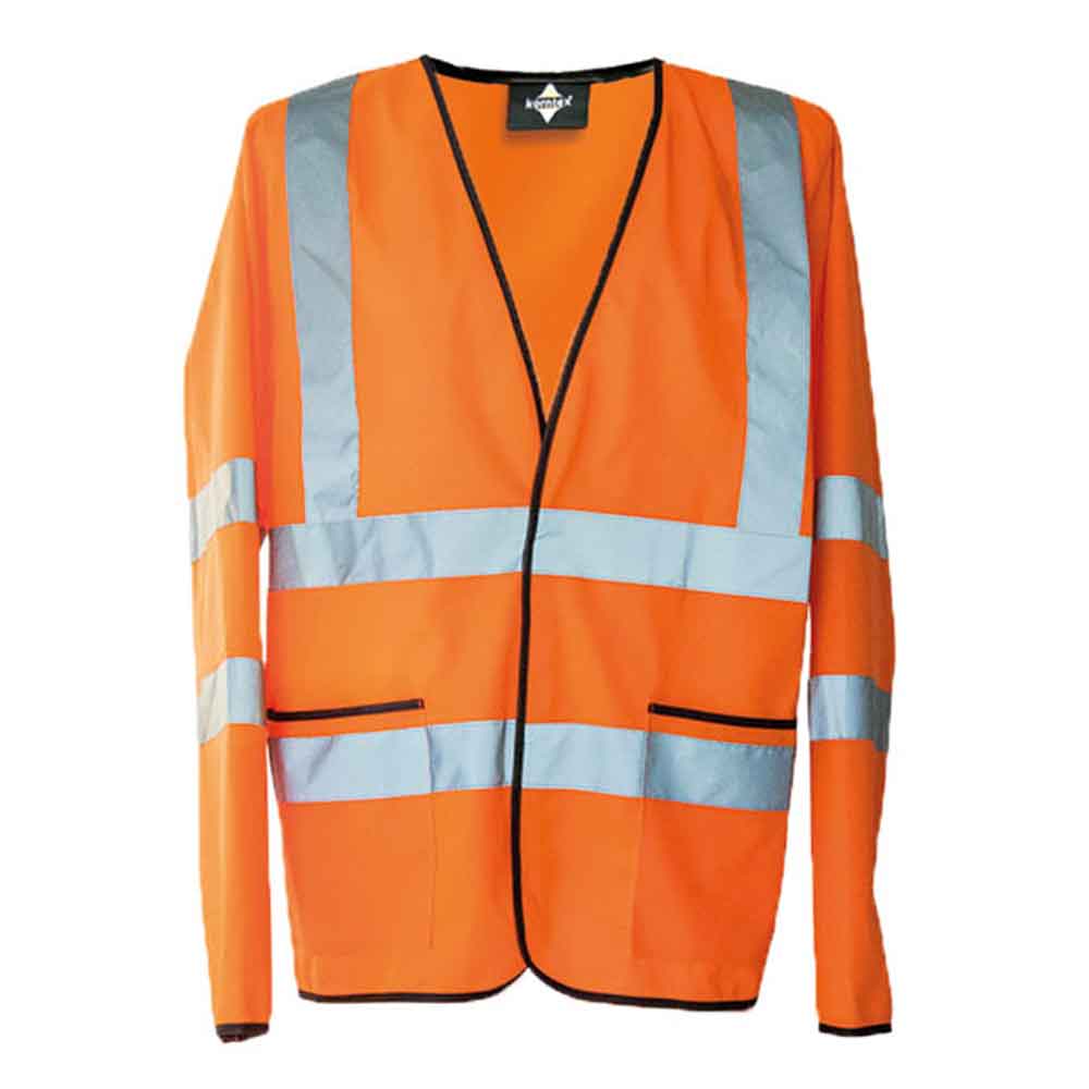 Hi-Vis Leichte Warnjacke Andorra - 6 Größen - in Gelb oder Orange - mit Werbeanbringung