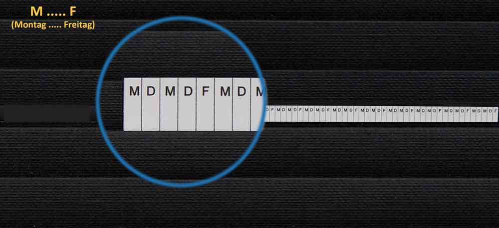 Skalen - 4 mm Strichabstand - für Planrecord-Stecktafel - 6 Ausführungen