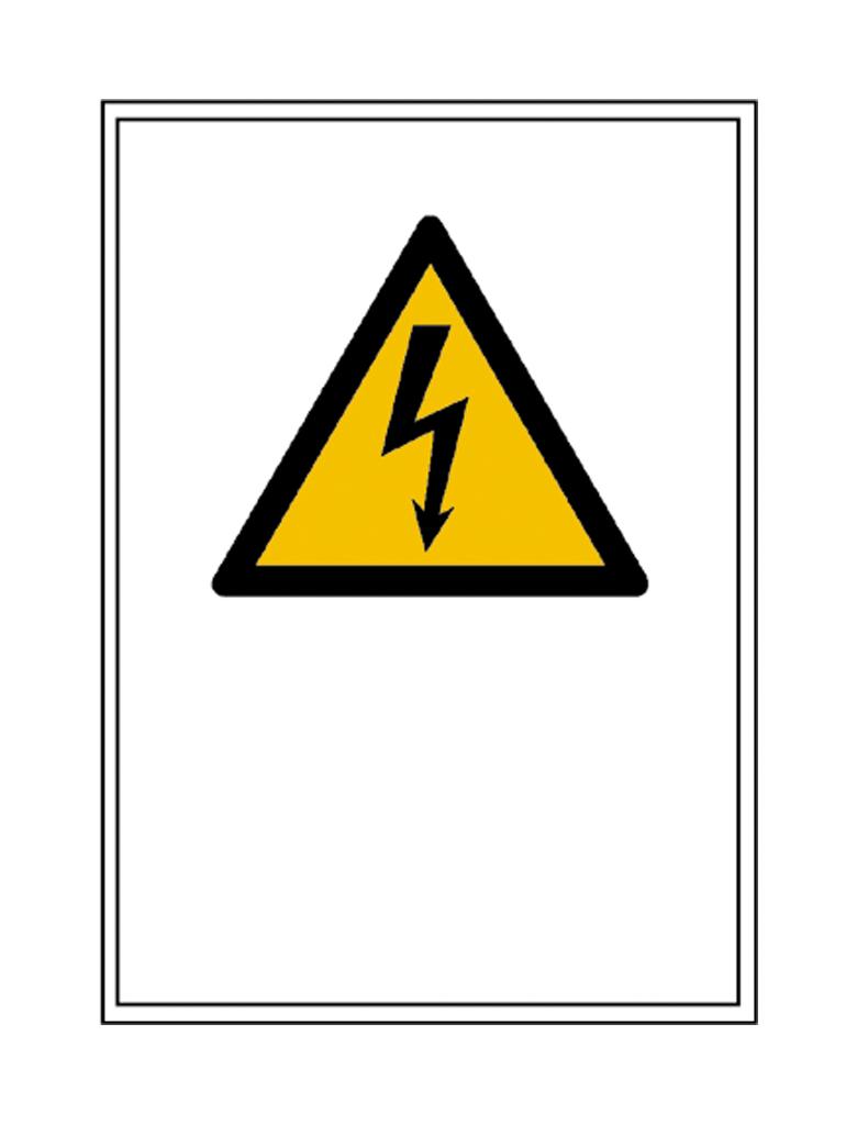 Warn-Kombischild - Warnung vor gefährlicher elektrischer Spannung