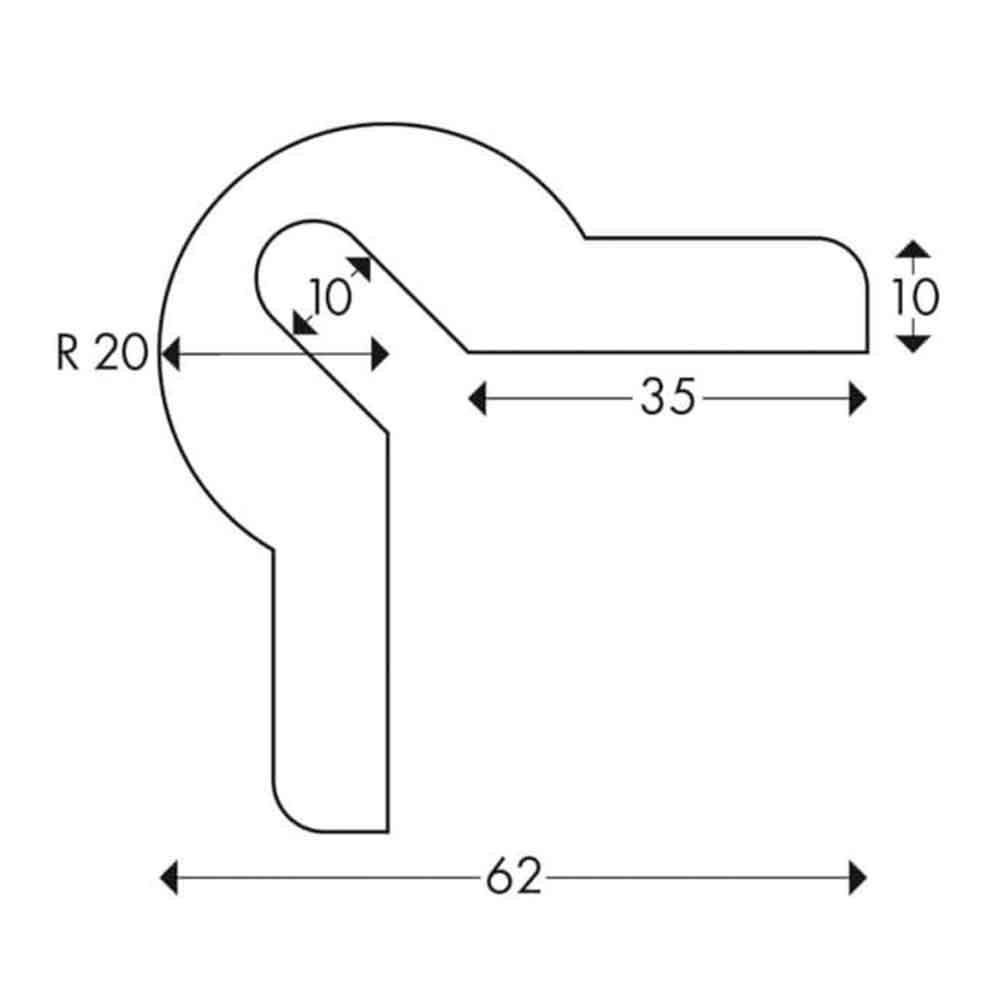 Knuffi Eckschutzprofil Typ Y - selbstklebend - L 1,0 m - 3 Farben