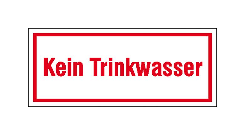 Hinweisschild - Wald- und Freizeitanlagen - Text: Kein Trinkwasser