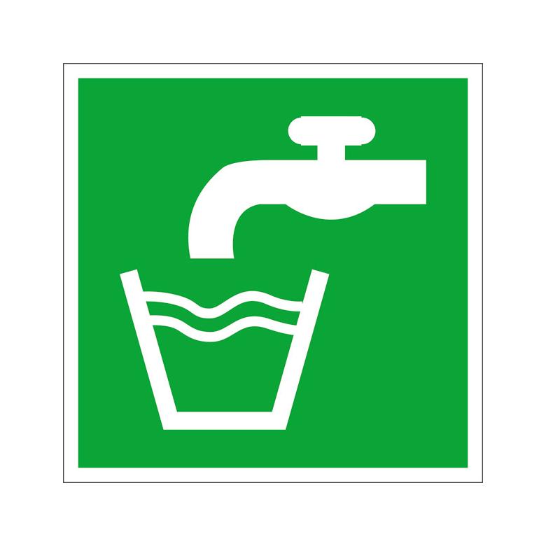 Fluchtwegschild - langnachleuchtend - Trinkwasser