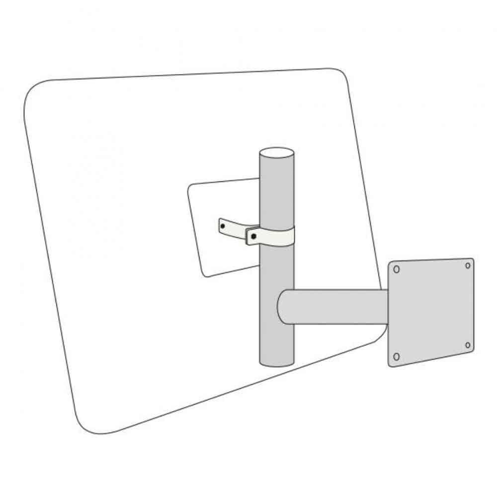 Wandarm für Verkehrsspiegel S-Compact 1, 2 und 3 - Montage an senkrechten Flächen