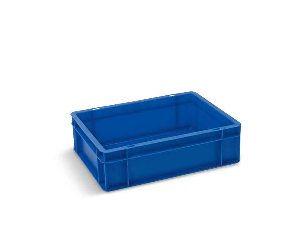 Euronorm-Lagerbehälter - Größe 1 - H 120 x B 300 x T 400 mm - Farbe Blau oder Rot