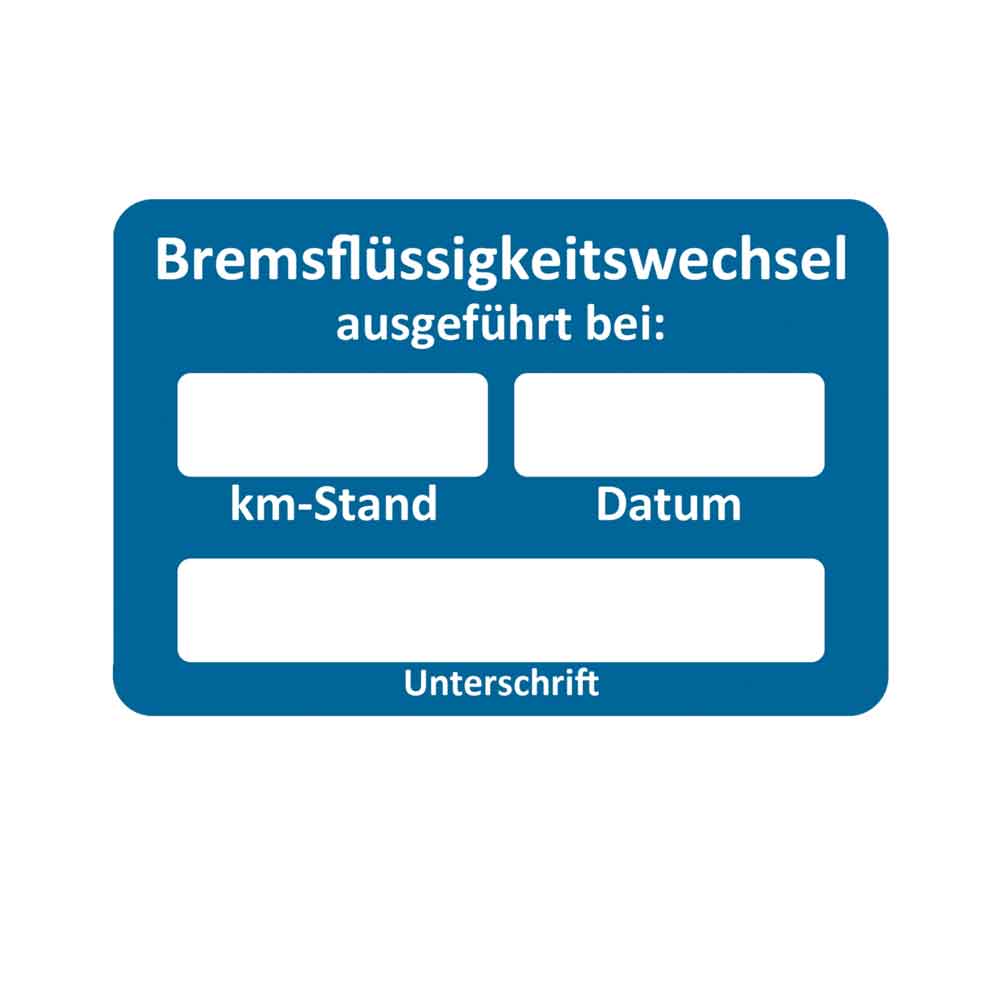 Kundendienst-Aufkleber - für Kraftfahrzeuge - mit unterschiedlichen Hinweistexten