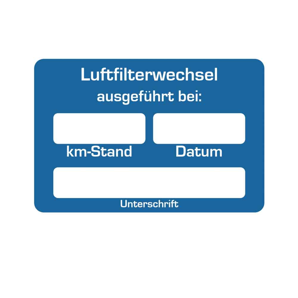 Kundendienst-Aufkleber - für Kraftfahrzeuge - mit unterschiedlichen Hinweistexten