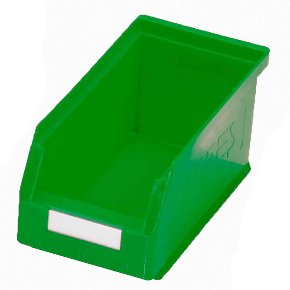 RasterPlan® - Lagersichtkasten für Schlitzplatten - Größe 5 - 290 x 140 x 130 mm - 6 Farben