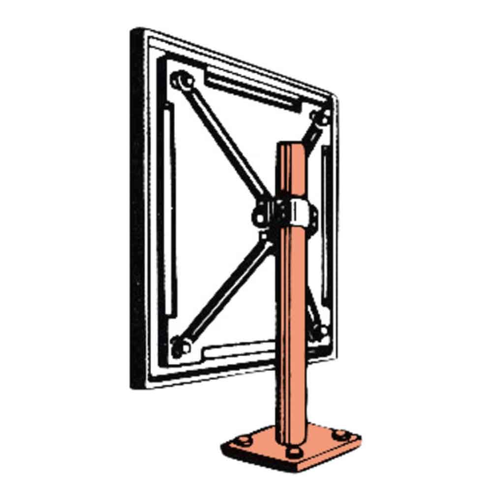 Mauerpfosten für Verkehrsspiegel - zur Montage an waagerechten Flächen