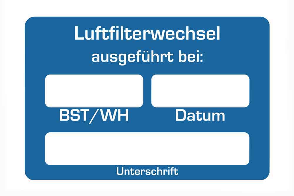 Kundendienst-Aufkleber - für Landmaschinensparte - mit unterschiedlichen Hinweistexten