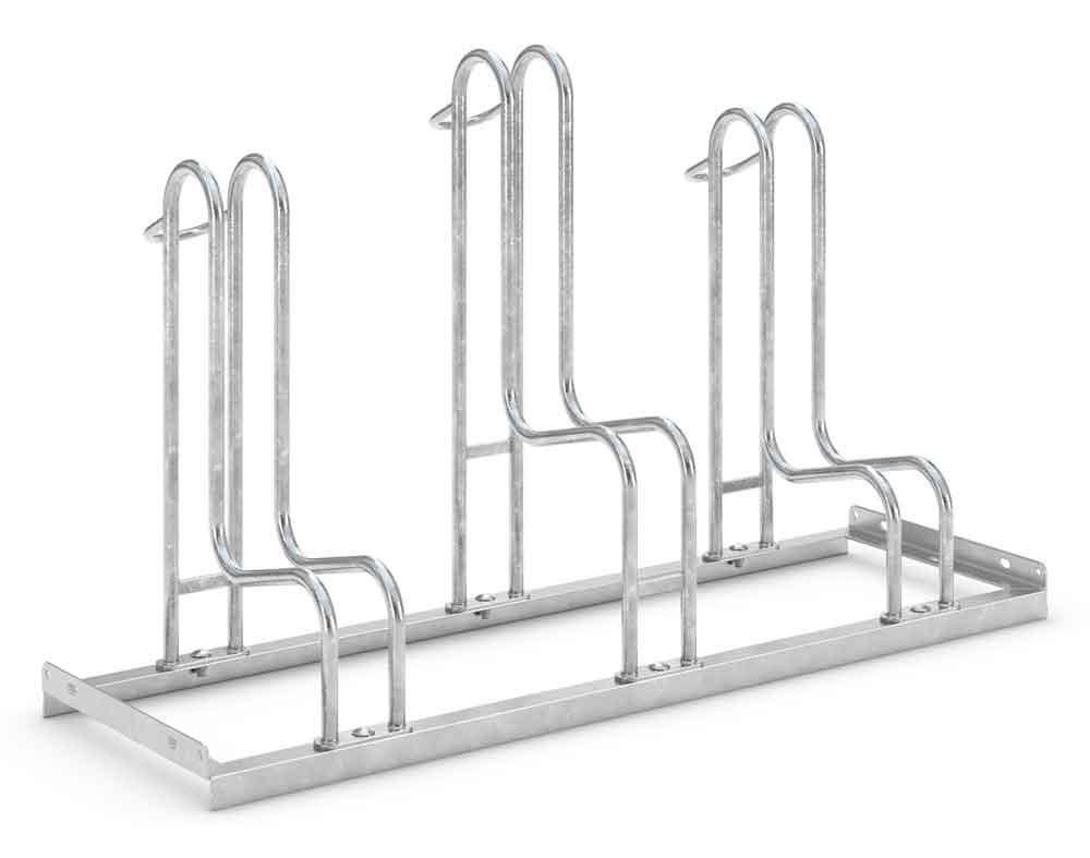 Fahrrad-Standparker 4053 - Standard - 3 Einstellplätze einseitig