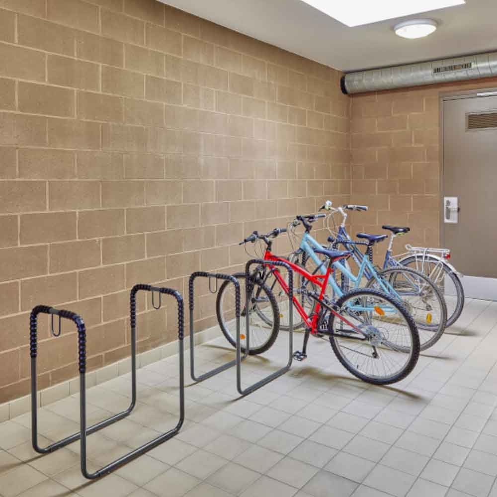 Fahrradständer mit 4 Stellplätzen - einseitige Radeinstellung