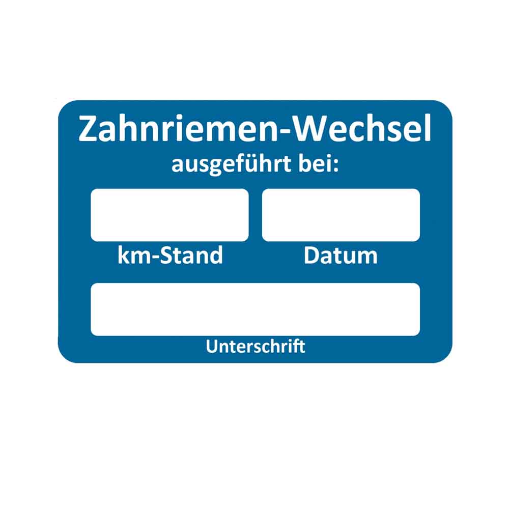 Kundendienst-Aufkleber - für Kraftfahrzeuge - mit unterschiedlichen Hinweistexten