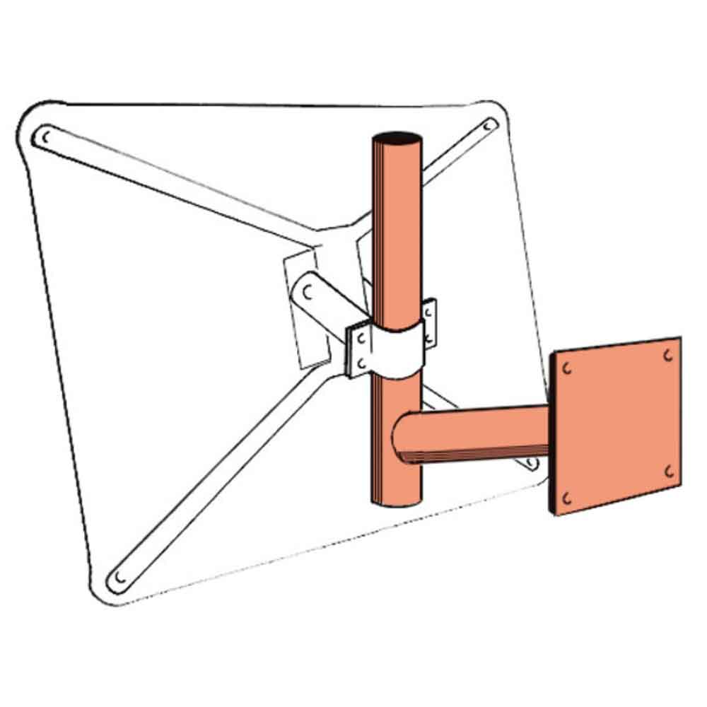 Wandarm für Verkehrsspiegel S-Compact 1, 2 und 3 - Montage an senkrechten Flächen
