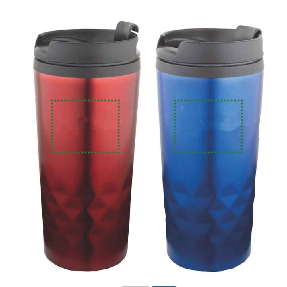 Thermo-Trinkbecher "OUTDOOR" - doppelwandig mit Schraubdeckel - 2 Farben