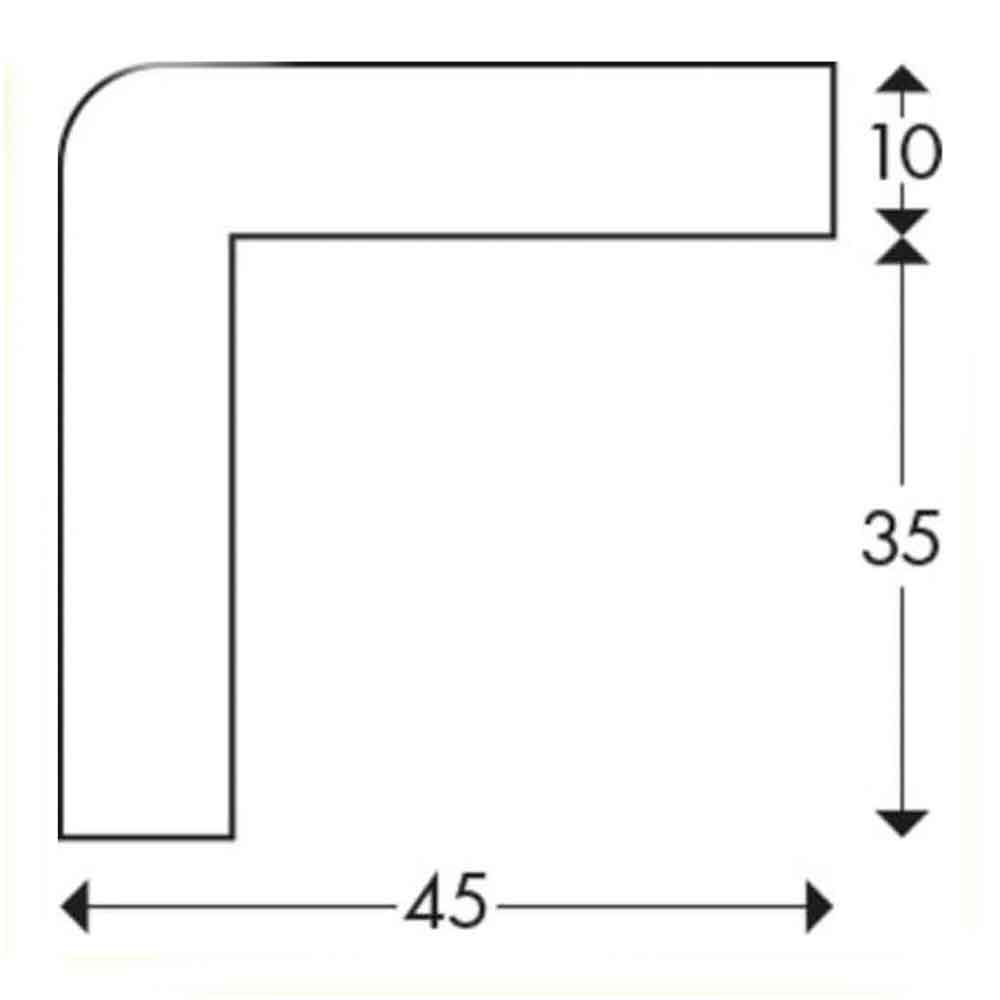 Knuffi Eckschutzprofil Typ H - selbstklebend - 2 Längen - 4 Farben