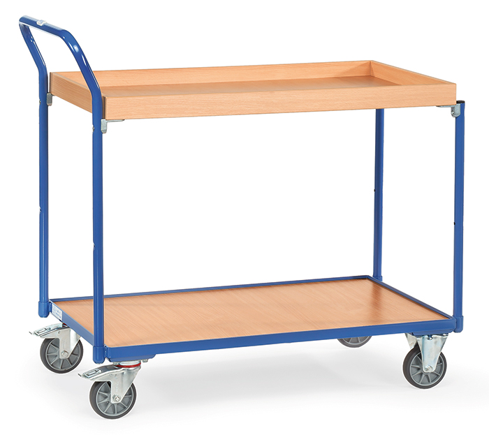 Leichter Tischwagen - Baukasten-System - 2 Größen - 1 Boden mit hohem Rand - Tragkraft 300 kg