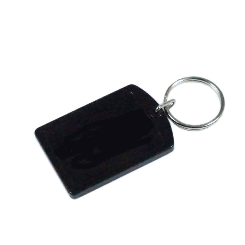 Acryl-Schlüsselanhänger - Einkaufswagen Chip - Bild-/Werbefläche 40/30 mm