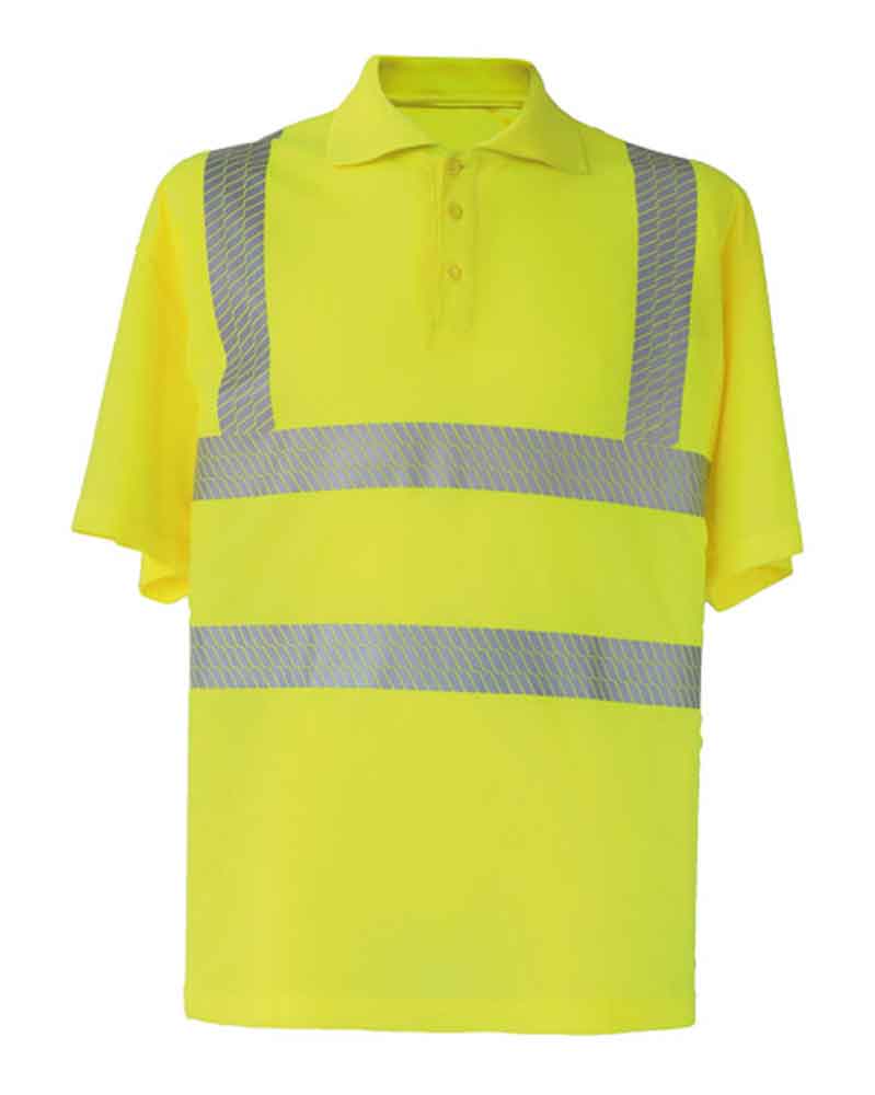 Hi-Vis Polo-Shirt Manchester - 8 Größen - in Gelb oder Orange - ohne Werbeanbringung