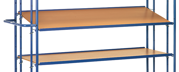 Etagenboden aus Holzwerkstoffplatte - einhängbar - Zubehör für Etagenwägen