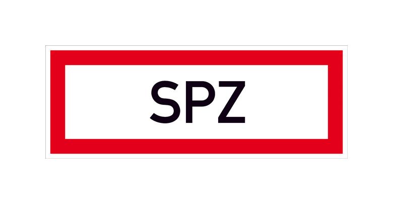 Hinweisschild für die Feuerwehr - SPZ