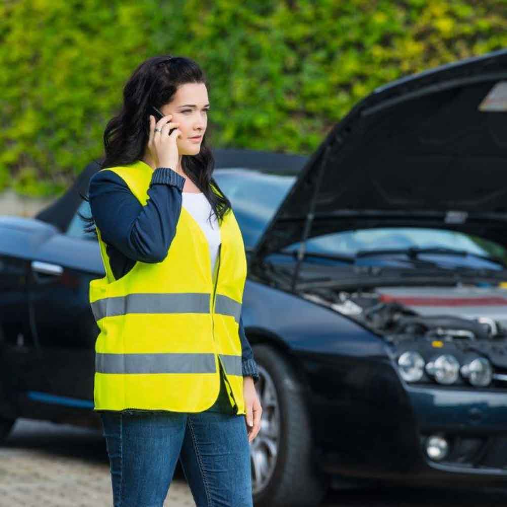 Warnweste-Tasche - 2 in 1 - mit Reißverschluss