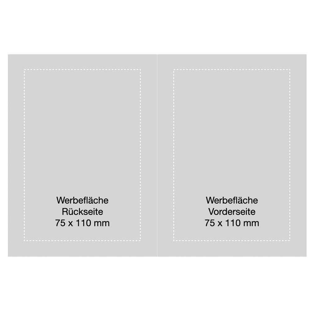 Ausweistasche - Softtouch - 4 Innenfächer - Größe 95 x 130 mm - 5 Farben