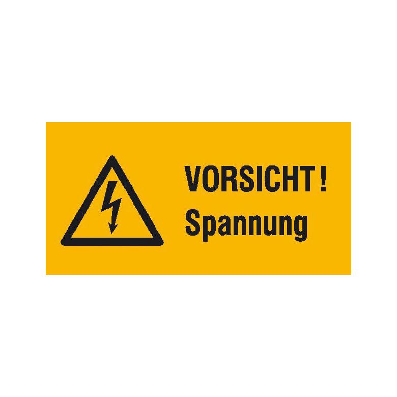 Warn-Kombischild - Vorsicht! Spannung