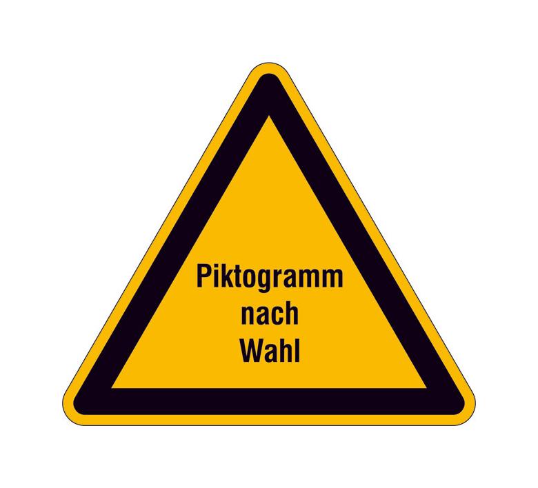 PROTECT - widerstandsfähiges Warnschild - mit Piktogramm nach Wahl