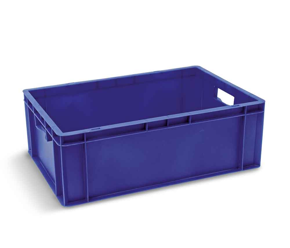 Euronorm-Lagerbehälter - Größe 5 - H 210 x B 400 x T 600 mm - Farbe Blau oder Rot