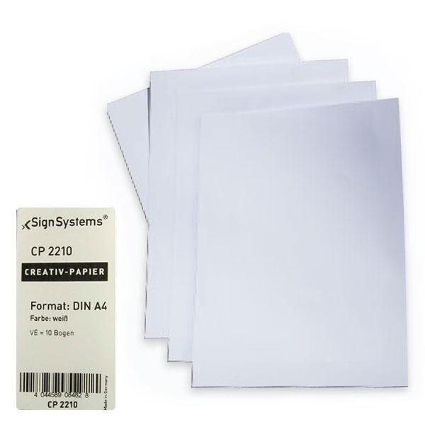 Creativ-Papier DIN A3 + A4 - Hochwertiges, holzfreies Spezialpapier für Beschriftungen